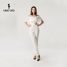 Missord сексуальный кружевной комбинезон с прострочкой FT4379-1