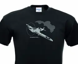 Мужская одежда, модные повседневные мужские футболки, футболка с короткими рукавами, футболка с суперморским принтом «Spitfire Airforce», Homme