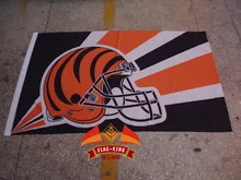 Hot sale Cincinnati Bengals Rugby Helmet flag, football club fan NHL banner, flag king 90*150CM polyster, Cincinnati Bengals