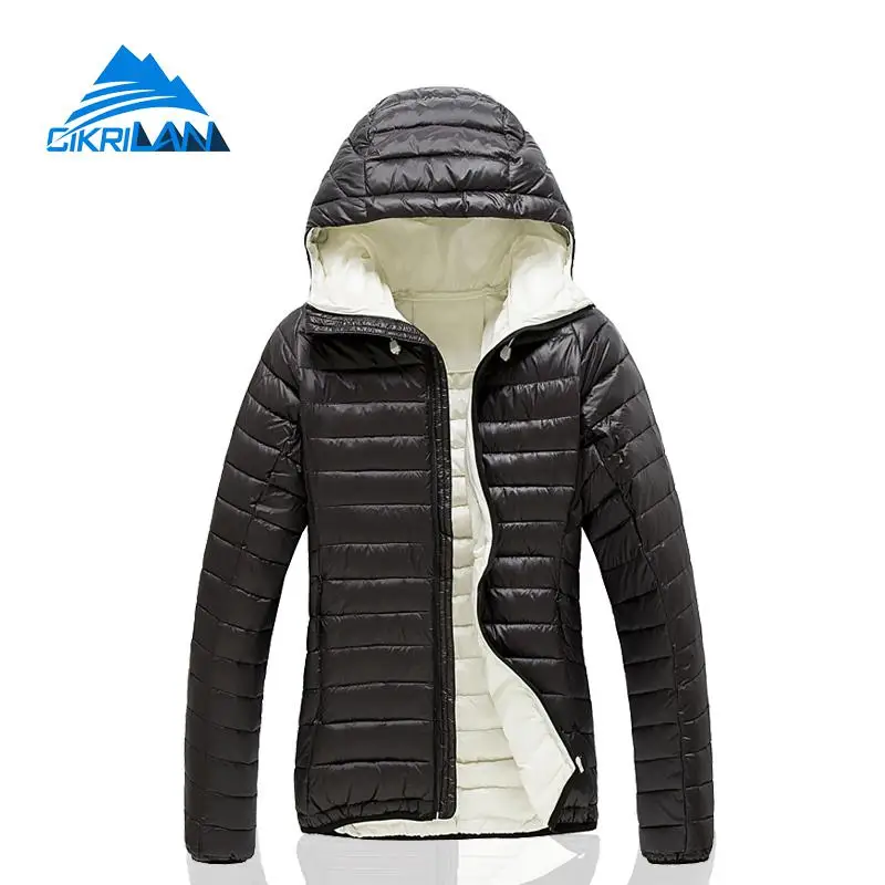 Puffer Outdoor Hiking Climbing Ultra Light Duck Down Jacket Women Ski