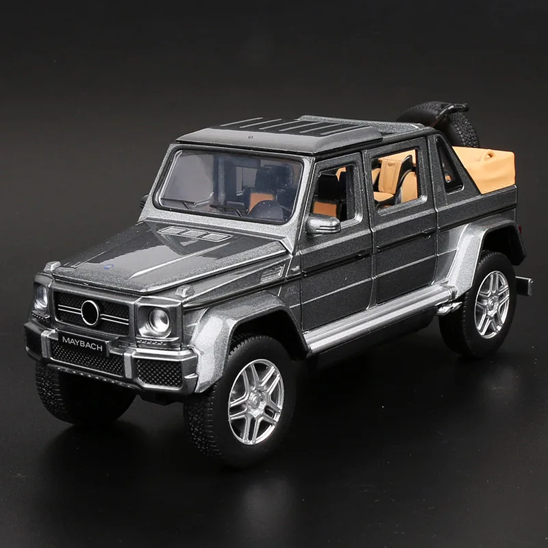 1:32 Масштаб Maybach G650 Landaulet модель автомобиля литая модель автомобиля игрушки Металл внедорожный автомобиль сплав внедорожник игрушка для машинок для детей Подарки - Цвет: G650 Silver