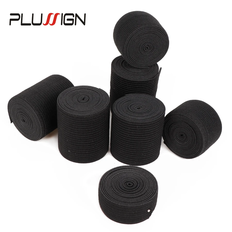 

Plussign Wholesale Wig Elastic Band Black Color For Making Wigs And Lace Frontal Closure 1Pcs/Lot Free Sewing Accessories
