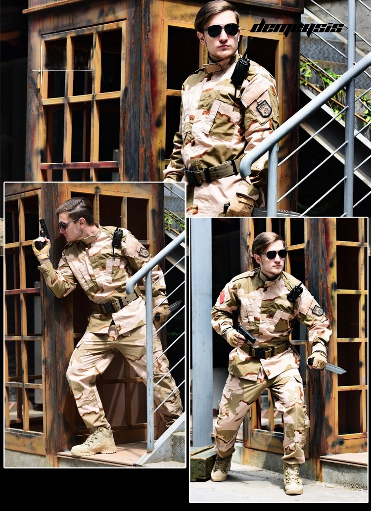 Страйкбол Пейнтбол Камуфляжный костюм Тактические наборы для мужчин и женщин армейская военная форма для стрельбы охотничья Боевая форма рубашка+ брюки