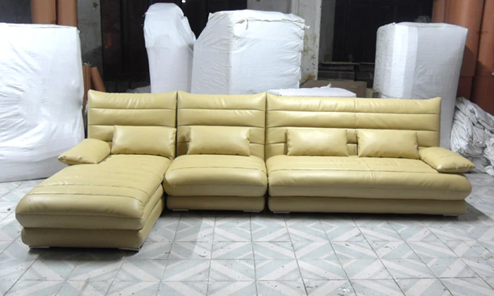 الشحن مجانا أحدث إيطاليا تصميم متعددة مزيج جلد طبيعي l شكل الزاوية أريكة غرفة المعيشة مجموعة L9079