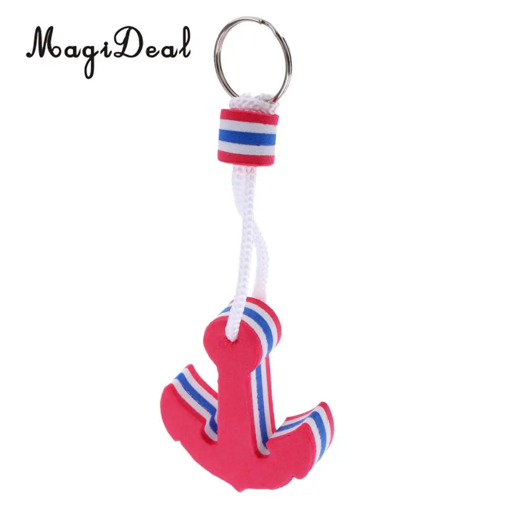 MagiDeal Newest 1Pc EVA Anchor Shaped Boating Keyring Floating Key Ring for Swimming Surfing Marine Sailing Float Water Sport 