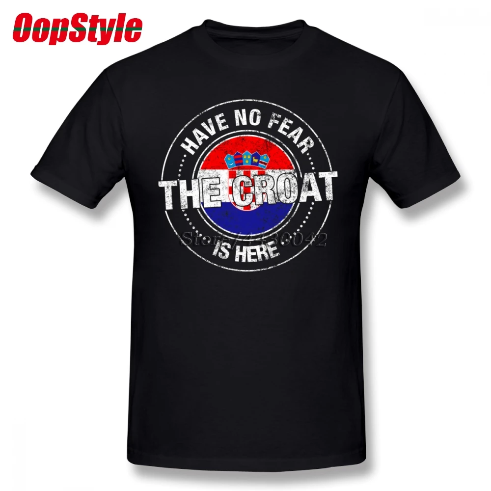 Have No Fear The Croat Is Here T Shirt Short Sleeve Clothes For Men Hipster Hot Selling XXXL Cotton Croatia Flag Men's Shirts | Мужская