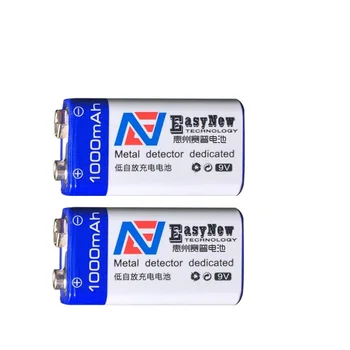 

2pcs/lot 1000mAh Li-ion 9 V Rechargeable Batteries