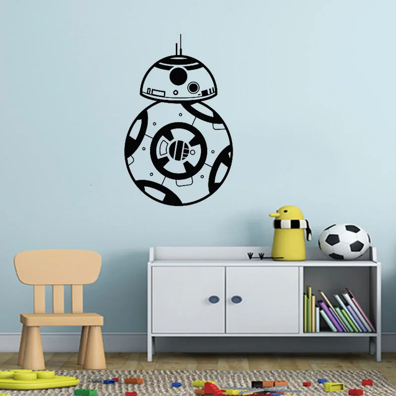 Star Wars Wall Decal Kids Room BB-8 Android Vinyl Sticker Decals Nursery Baby Room Home Decor Bedroom Art Design Interior ZX594