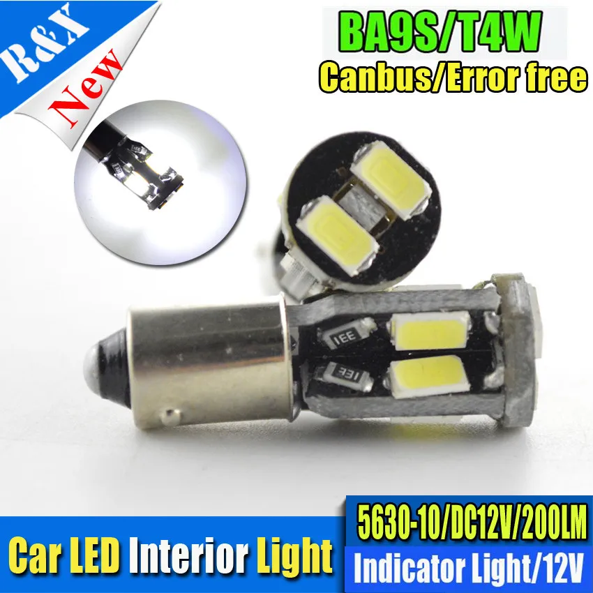 2/4 шт. Авто Обратный светодиодный canbus BAX9S сбоку H6W Canbus 10 5730 smd СВЕТОДИОДНЫЙ