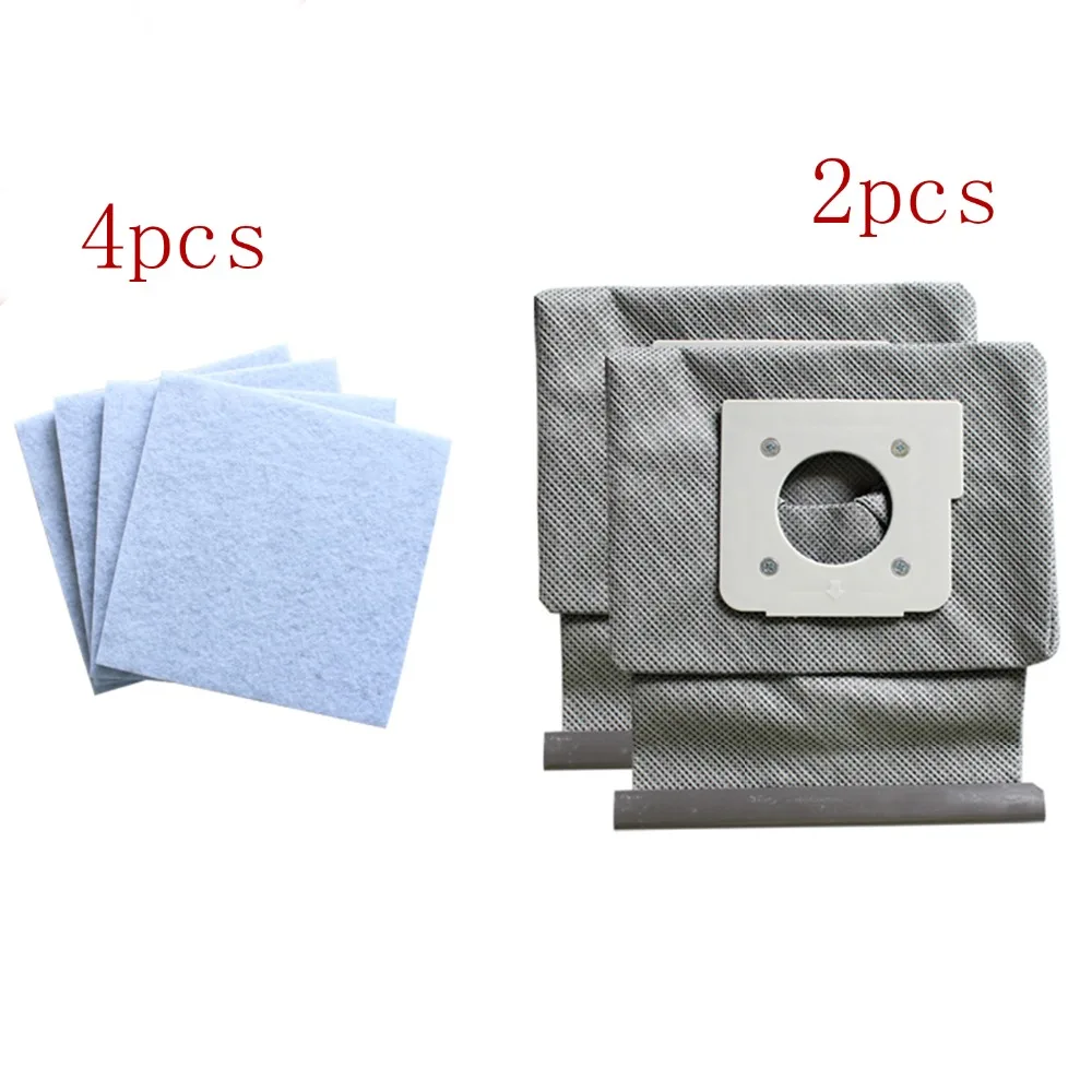 4*motor cotton filter +2*Washable LG vacuum cleaner bags dust bag replaces for LG V 743RH V