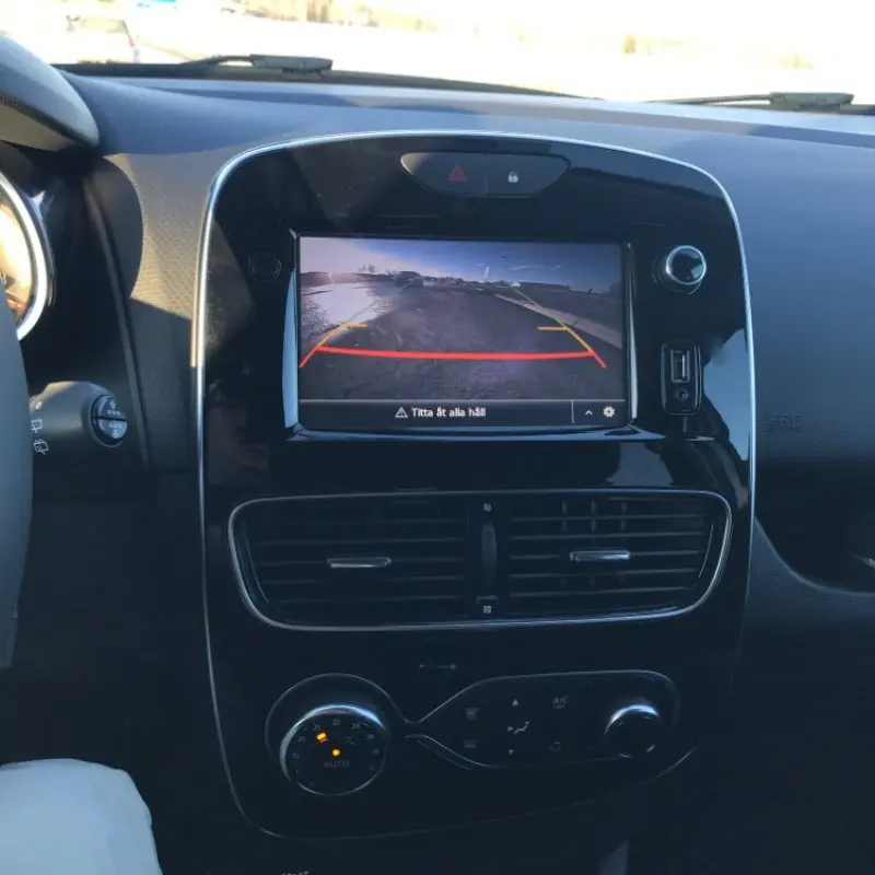 Камера заднего вида для Renault Clio 4 IV 2012~, подключается к оригинальному заводскому экрану, монитор, светильник номерного знака, камера