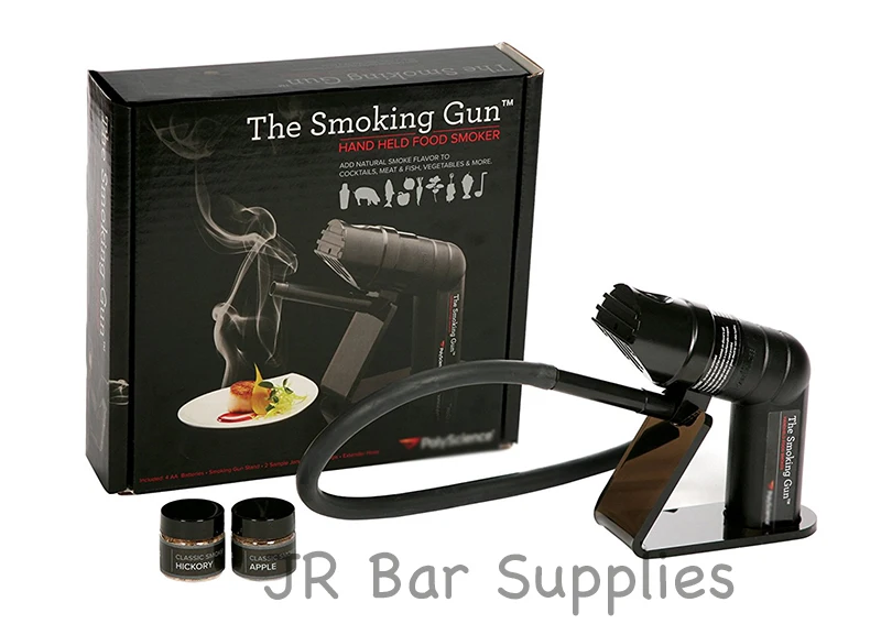 

Free Shipping Smoking Gun Handheld Food Smoker Professional Metal Barware/Bar Tools