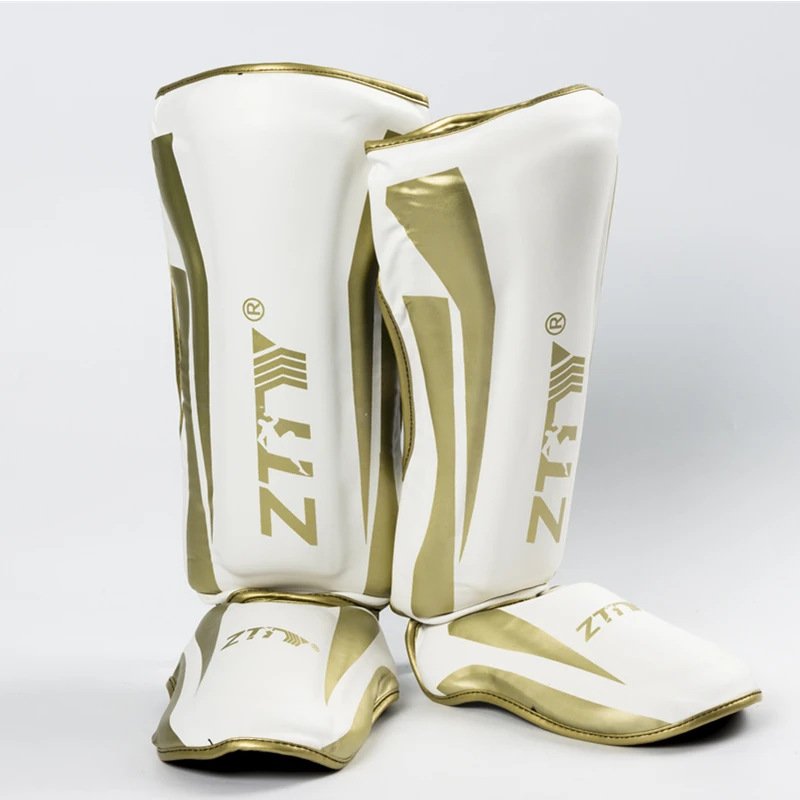 adult muay thai Shin Guards Leg Pads Protective Gear MMA Shinguards