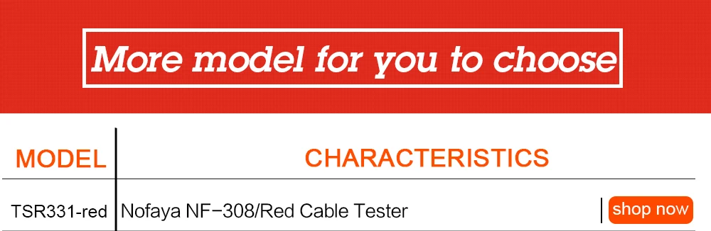 Оригинальный Noyafa красный NF-308 RJ45 UTP Cat5 Cat6 Диагностика тон Tool Kit линии Finder телефонный провод трекер локальной сети кабельного тестера