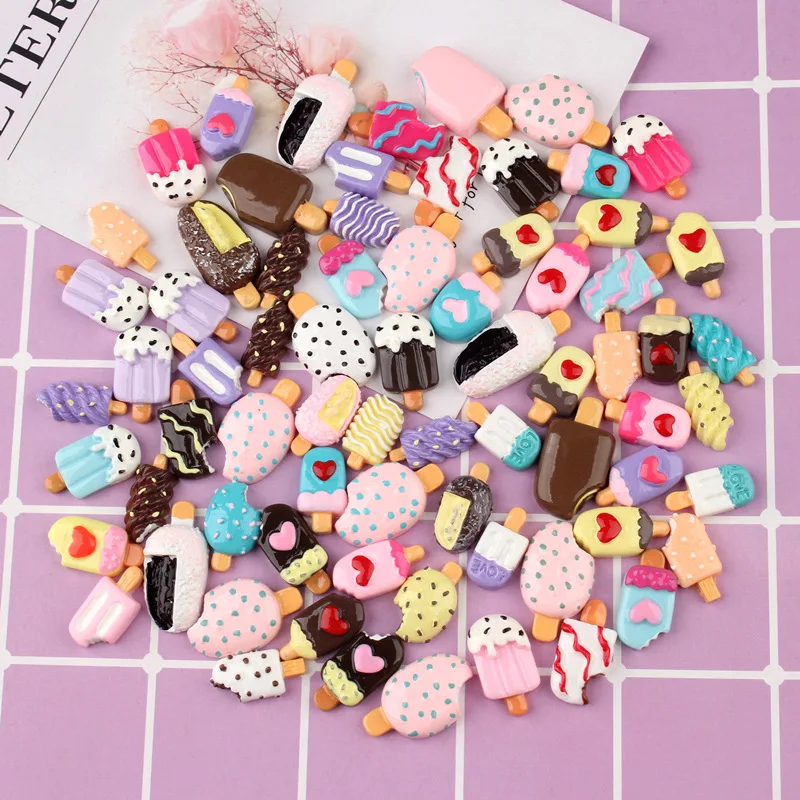 

Ice Cream Charms for Slime Filler Stress Relief DIY Polymer Addition Slime Accessories Toy Lizun Model Tool for Kids Toys Gift E