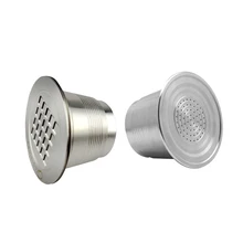 Круглая/квадратная отверстие для повторного использования кофе фильтровальная капсула чашка капельница из нержавеющей стали кофейная капсула для кофемашины Nespresso