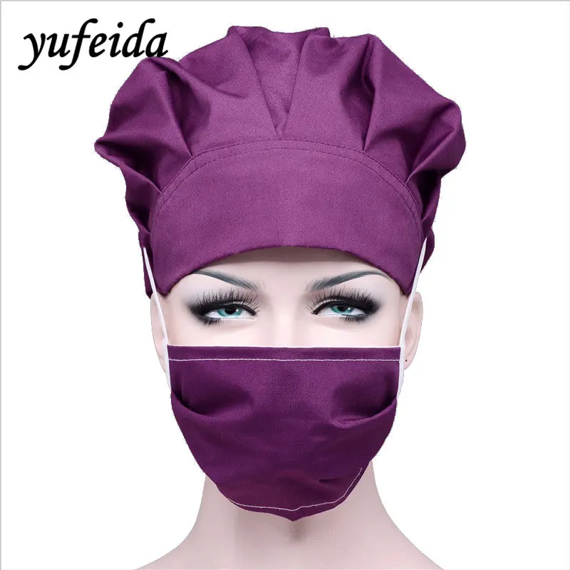 Doctor Surgical Scrub Printing Caps Hospital Medical Caps Scrub Lab