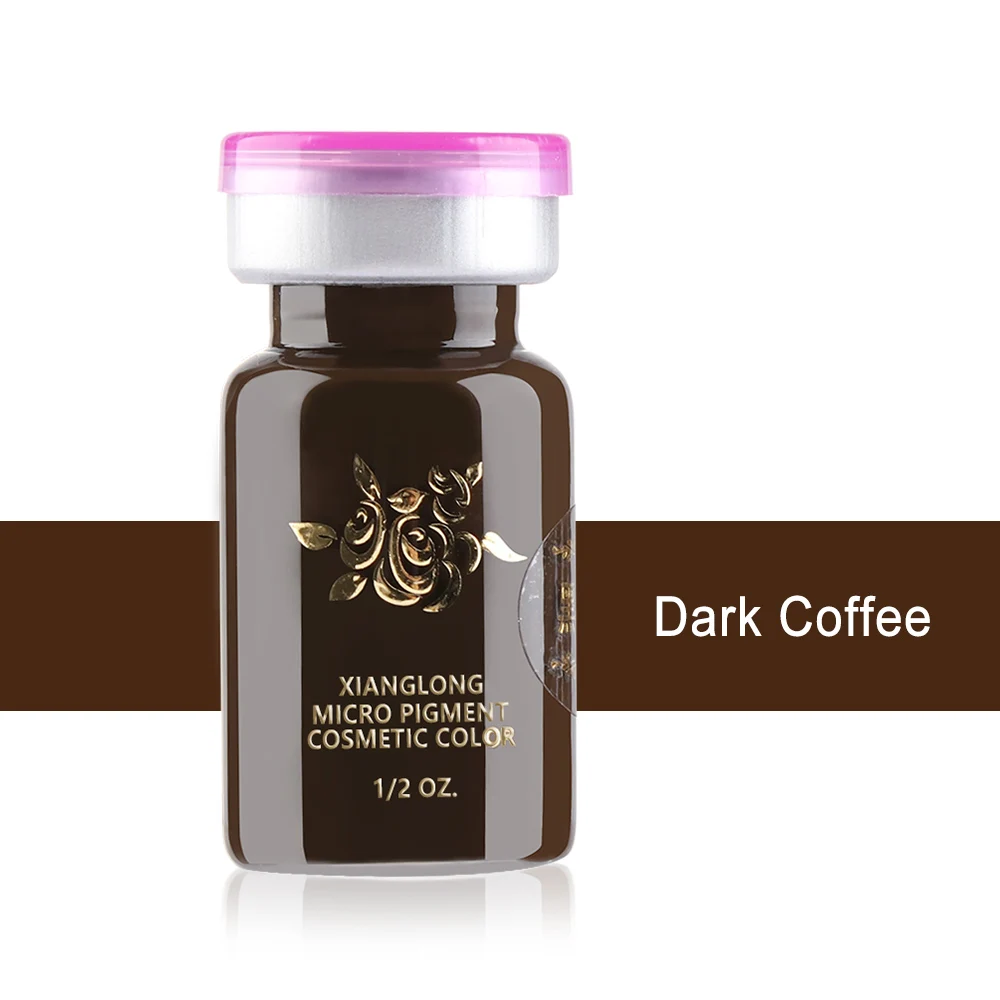 1 бутылка, карандаш для бровей, губ, тату, чернила, эмульсии, полуперманентный Макияж Бровей, прочный пигмент, микроблейдинг, инструмент для красоты, принадлежности - Цвет: Dark Coffee