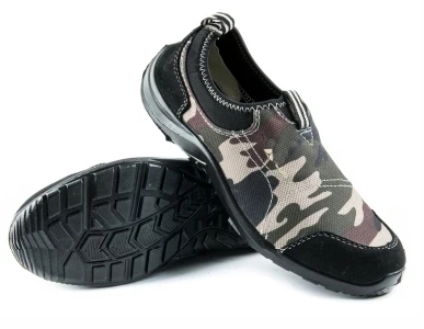 Дышащая Летняя обувь со стальным носком, противоскользящая рабочая обувь, антистатический светильник, устойчивая защитная обувь S1P - Цвет: Camouflage Color