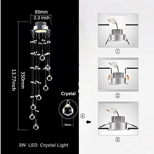 Современная мини-люстра с алмазными кристаллами, потолочный светильник, светодиодный Светодиодный светильник, светодиодный светильник, домашнее освещение, светодиодный светильник