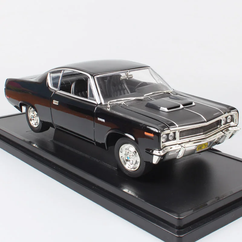 Для мальчиков, 1:18, старый, 1970, Amc Rebel Rambler, классический, масштабный автомобиль, жесткий, литье под давлением, автомобильная модель, игрушка, миниатюрные подарки для коллекции