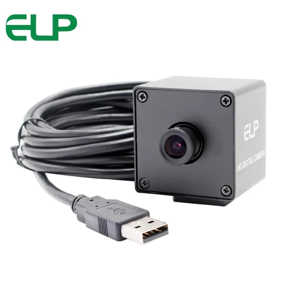 ELP 8mp 3264X2448 HD Высокое разрешение мини USB камера высокая скорость CCTV веб-камера с металлической коробкой для Android Linux Windows 7.8.10