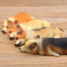New Arrivals 1pcs Groceries Sleepy Series Kawaii Corgi Shiba Inu PVC Action Figures Toys Decoration Refrigerator Paste Kid Gifts