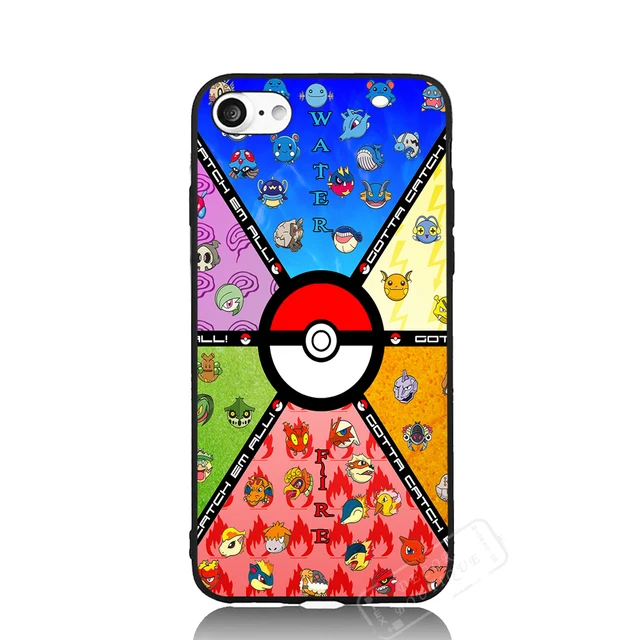 Pokemon Game Cell Phone Case For iPhone 5 6 7 s Plus For Samsung Galaxy S A J Mi5 P8 9 Lite For