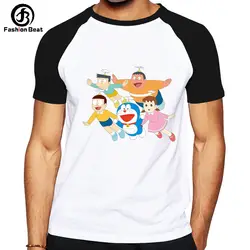 Doraemon футболка Nobita футболка прекрасный кот футболка Япония стиль аниме одежда мультфильм печати унисекс футболка Harajuku Женский Мужской топы