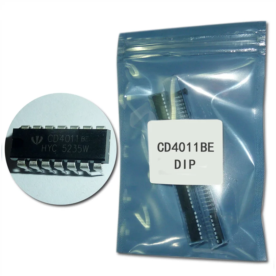 

10PCS CD4011BE DIP CD4011 DIP-14 4011 QUAD 2-INPUT NAND GATE IC electronic circuit amplifier new original