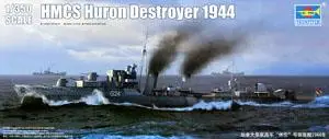 

Trumpeter 1/350 scale model 05333 plus royal navy tribal class G24 Huron destroyer 1944