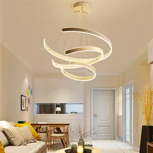 Italien LED Lustre Chambre Cuisine salle à manger Studio luminaires suspendus Loft Vintage Décor spirale escalier lustre