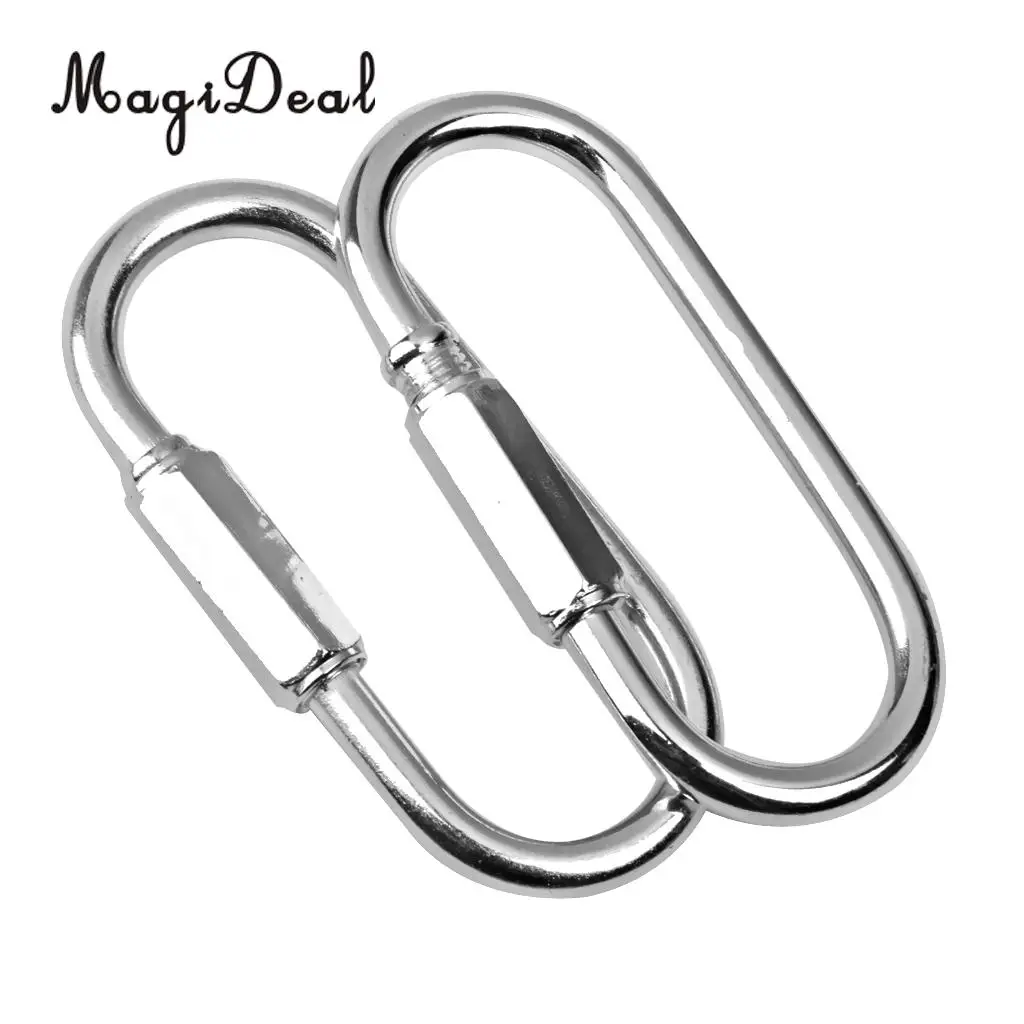 Professional 2Pcs Iron Swing Set Quick Link Clip Snap Hook Swing Connector Outdoor Sport Toys 400KG