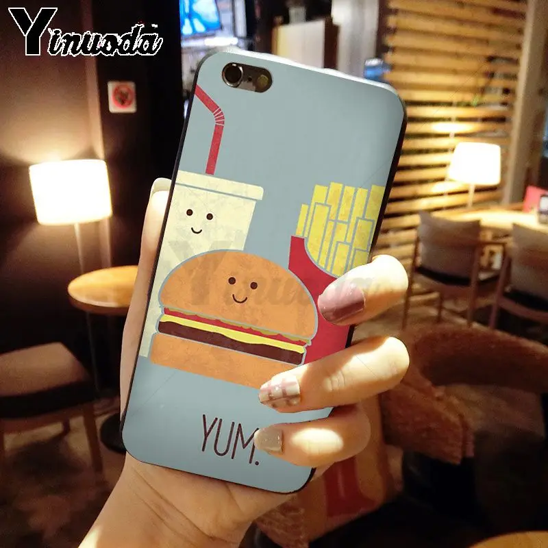 Cute food french fries burger pizza