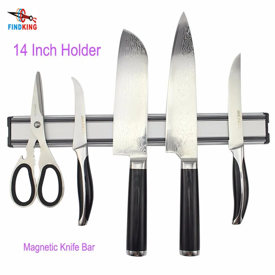 

14 Inch Magnetic Knife Bar, Aluminum Magnetic Knife Holder, Magnetic Knife Strip, Knife Rack Strip