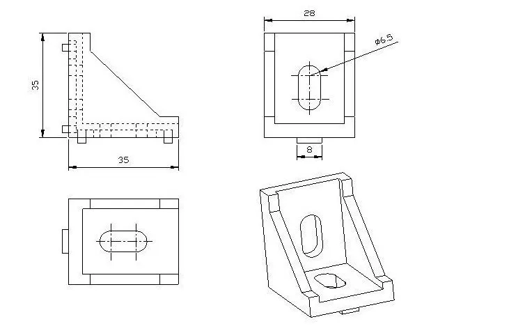 10pcs-3030-Corner-Bracket-Fittings-aluminum-connector-bracket-fastener