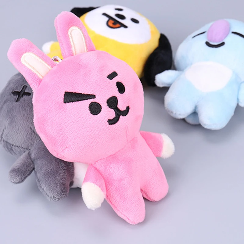 Kpop армии BTS BT21 милый мультфильм мягкий хлопок плюшевые куклы висит украшенный брелок корейский стиль Bangtan обувь для мальчиков Кулон