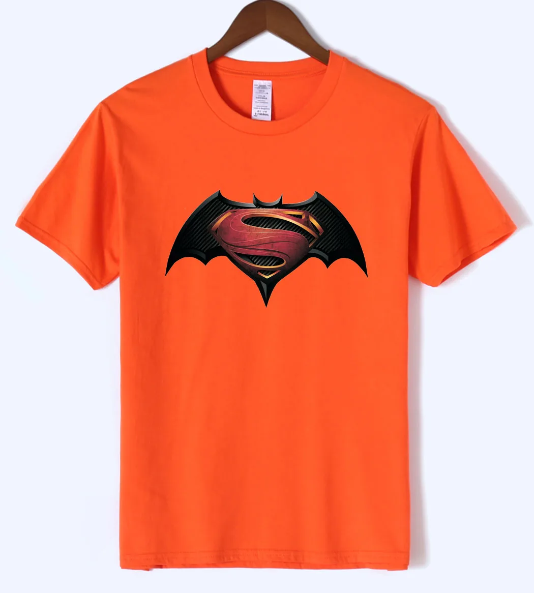 Мужские футболки с Суперменом, Бэтменом, коллекция 2019 года, летние хлопковые мужские футболки, повседневные свободные футболки для