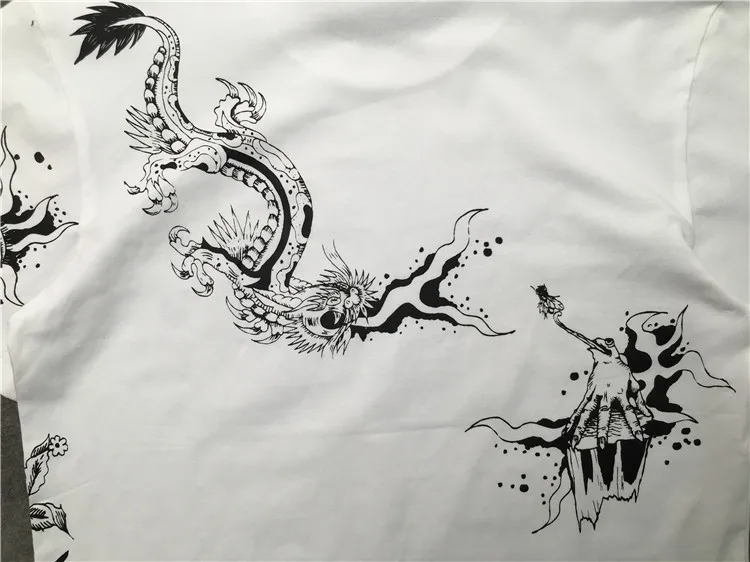 Новинка; Роскошная унисекс Dragon для Глаз лягушки футболки в стиле «хип-хоп» скейтборд, уличная мода хлопковая Футболка kenye S-XXL# K68