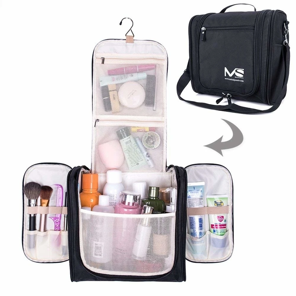 Large Hanging Travel Toiletry Bag - Heavy Duty Waterproof Women's Makeup Organizer Bag Men's Shaving Kit Toiletry Bag for Travel (2)