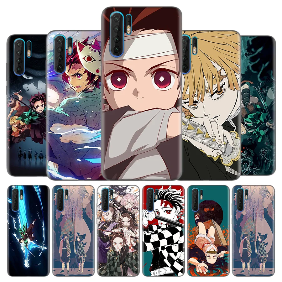 

Silicone Case Cover for Huawei Mate 20 10 P30 P20 P10 Nove 5 5i Pro Lite P Smart Z Plus 2019 Demon Slayer Kimetsu no Yaiba Anime