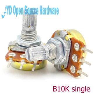 

10pcs B10K L: 15MM WH148 single joint amplifier potentiometer