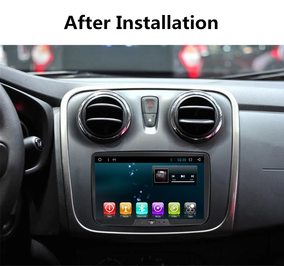 Best 8" Android7.1 car radio player gps navigation for Lada Xray 2/Dacia/Duster/Logan/Sandero car multimedia player CANBUS 5