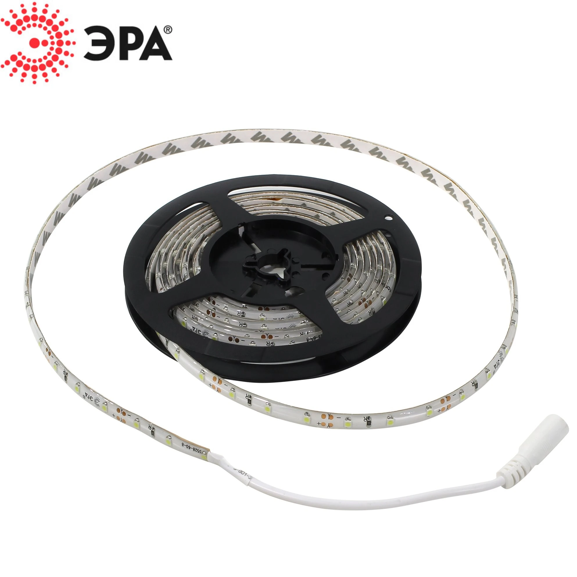 Светодиодная лента ЭРА LS3528-60LED-IP65-W-eco-5m (50/1000, 5 метров, белый свет)