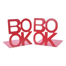 Горячие алфавитные формы металлические железные книгодержатели поддержка держатель настольные подставки для книг