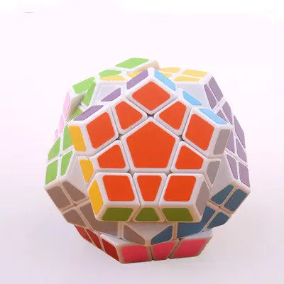 Специальная головоломка Pyramidcube Magic speed Cubo Magico профессиональный набор Megaminxeds Mastermorphix колеса специальной формы зеркальный куб - Цвет: megaminxed white