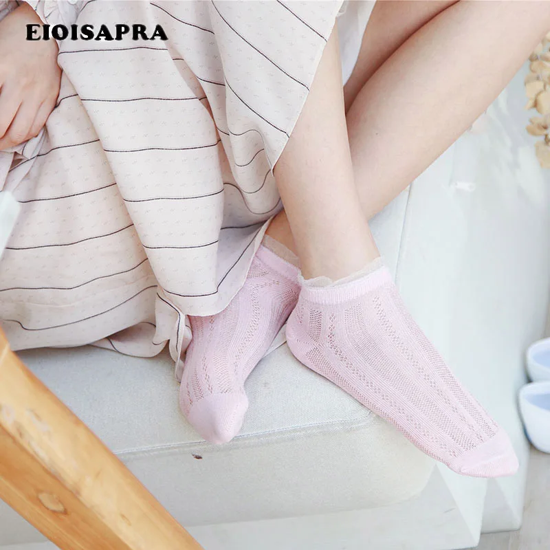 

[EIOISAPRA]New Arrived Glass Lace Shiny Silk Cute Socks Korean Harajuku Creative Socks Women Luxurious Hollow Out Calcetines Sox