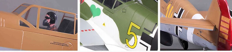 ФМС Модель 1400 мм BF 109 RC Plane комплект FMS046|kit 1000w|kit shirtkit mail |