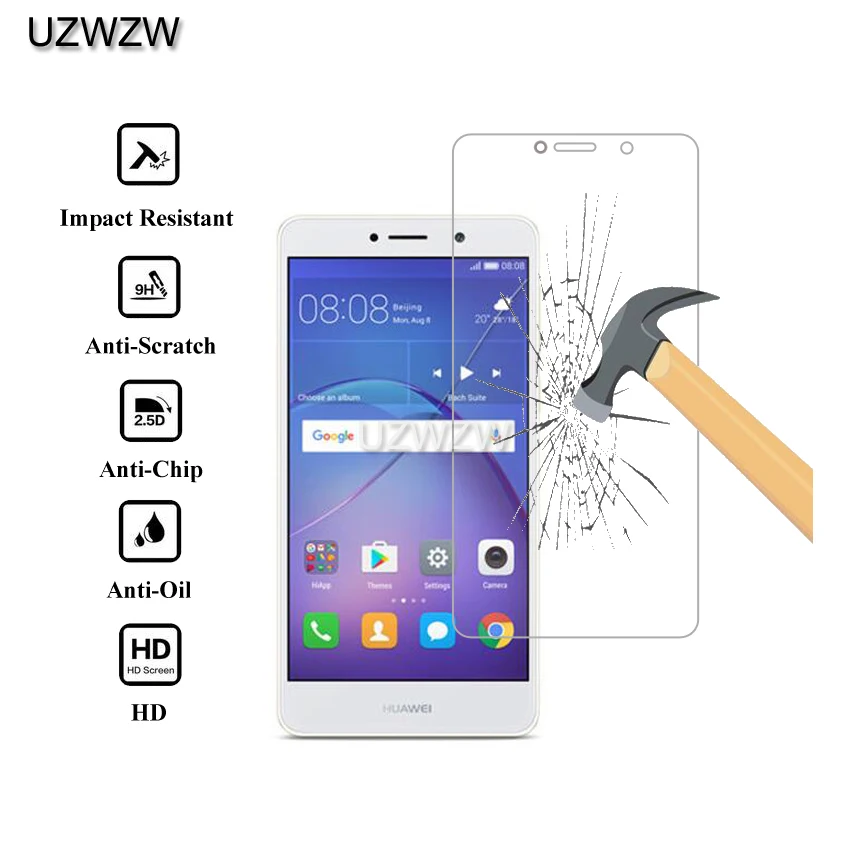 

2pcs 9H 2.5D Premium Tempered Glass For Huawei GR5 2017 Screen Protector Protective Film Glass For Huawei GR5 2017 Glass