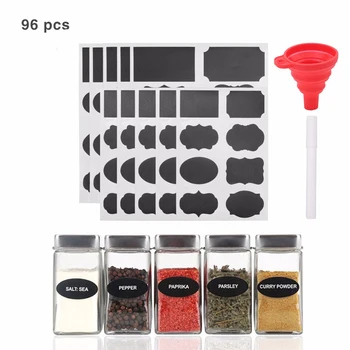 

96pcs BlackBoard Sticker Craft Kitchen Jars Labels Stickers Little Decor Chalkboard Chalk Board Sticker Container Label Sticker